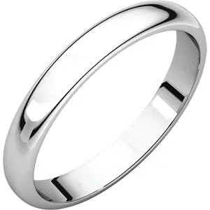 10K White 4mm Half Round Light Band