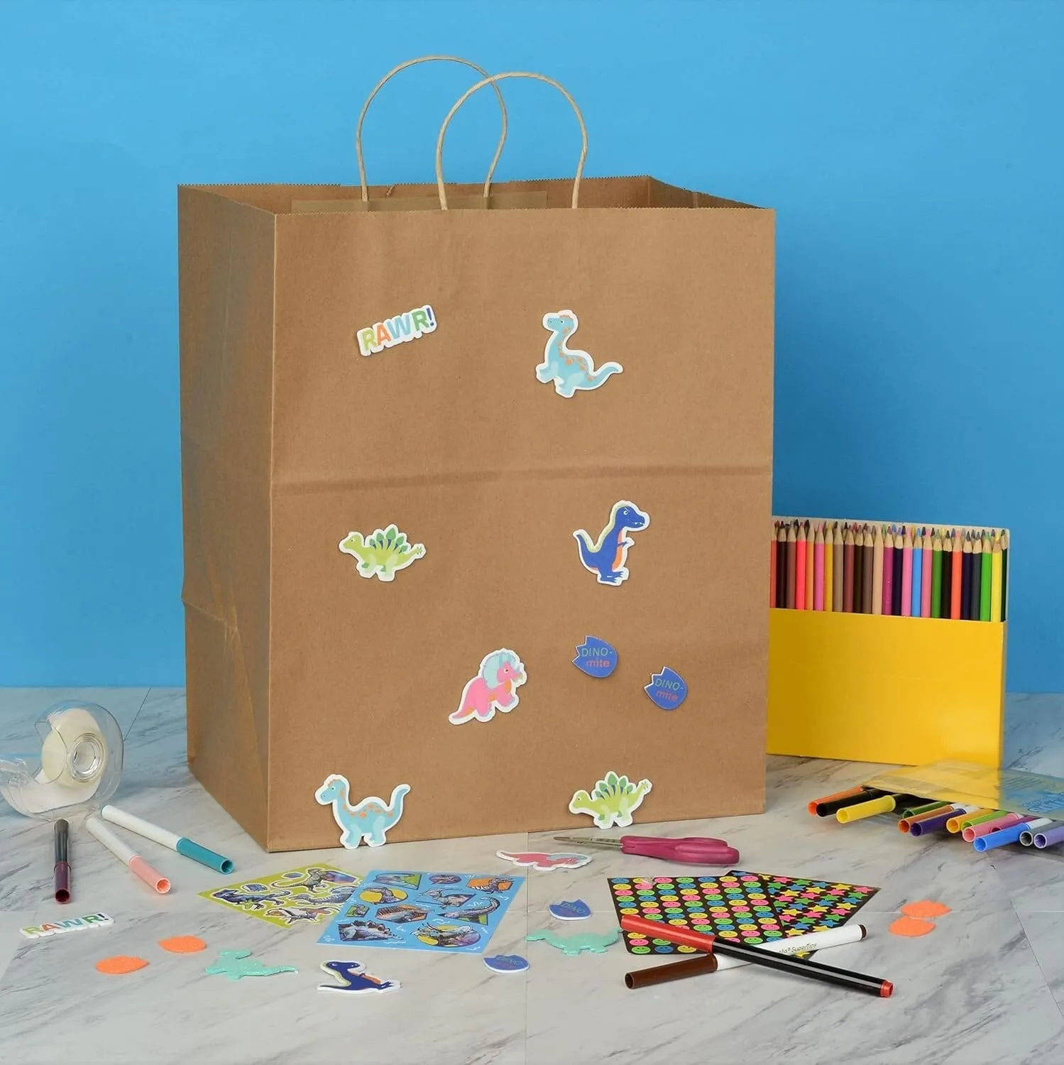 14x10x16.75 Brown Paper Bags with Handles