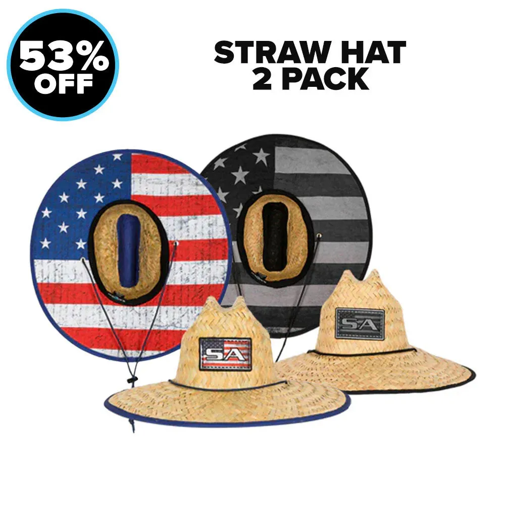 2 STRAW HATS FOR $35