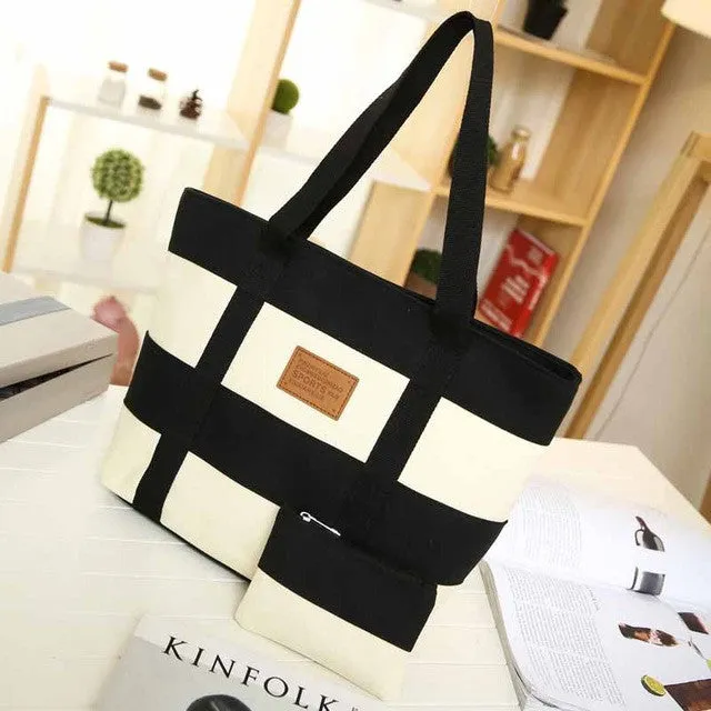 2017 Women Bag Fashion Ladies Hand Canvas Handbag Big Beach Shoulder Women Messenger Tote Bags Female Handbags Polyester Top bag