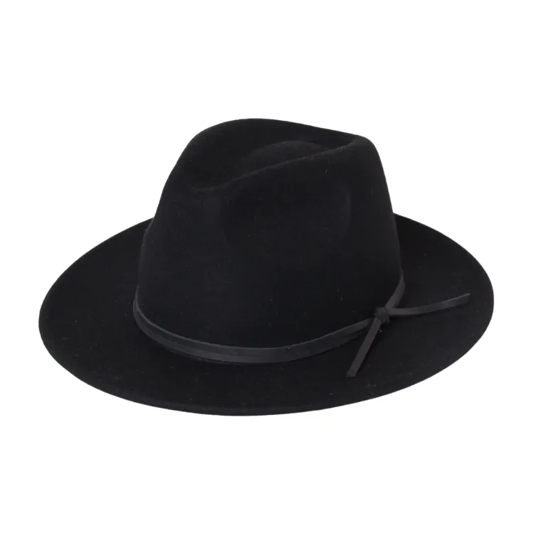 28 Eastern Tallow Fedora - Black