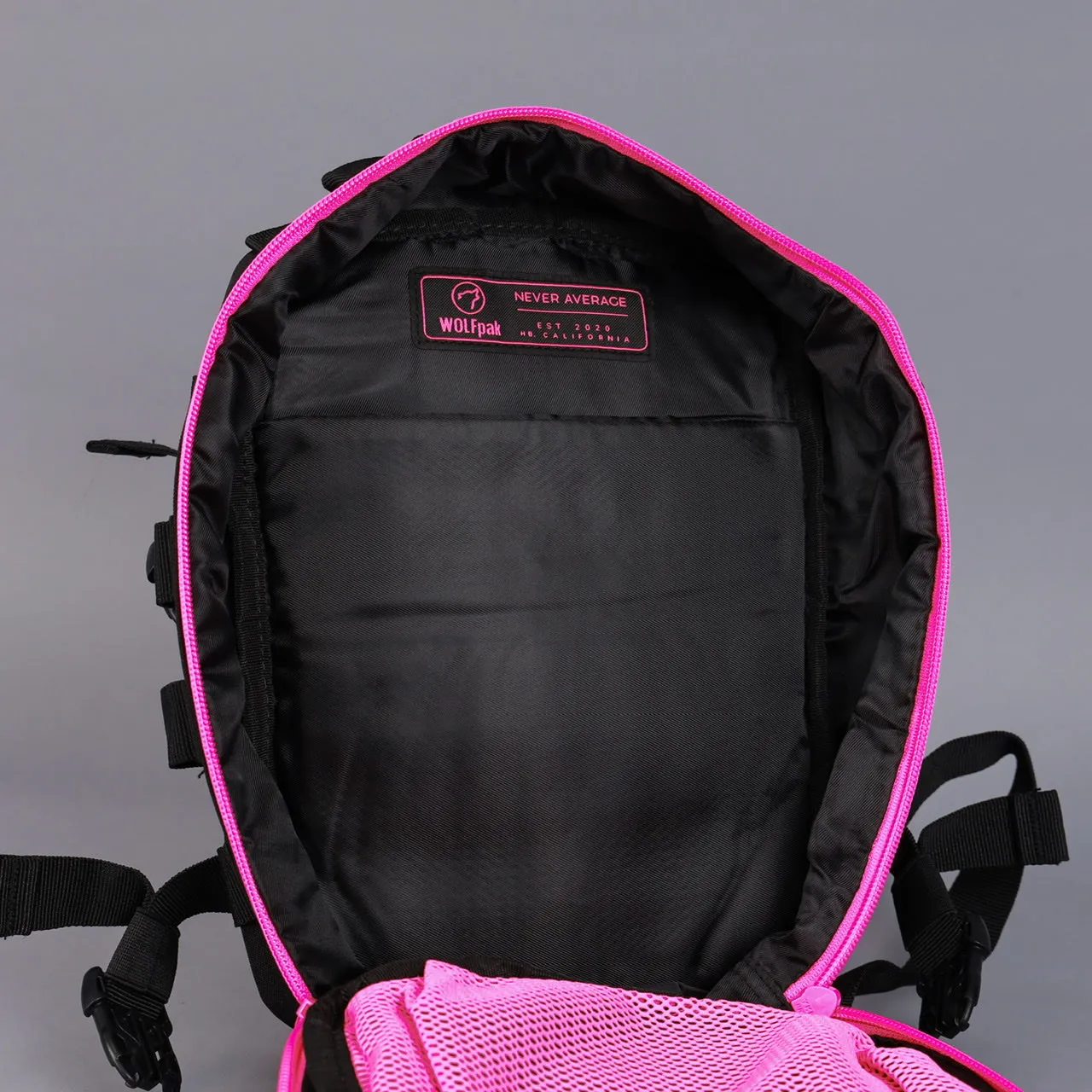 9L Backpack Mini Black Neon Pink