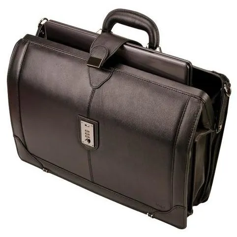 Adpel Gladstone Leather Briefmaster Black