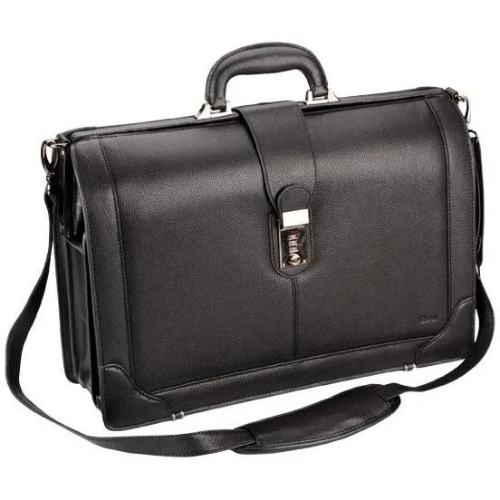 Adpel Gladstone Leather Briefmaster Black