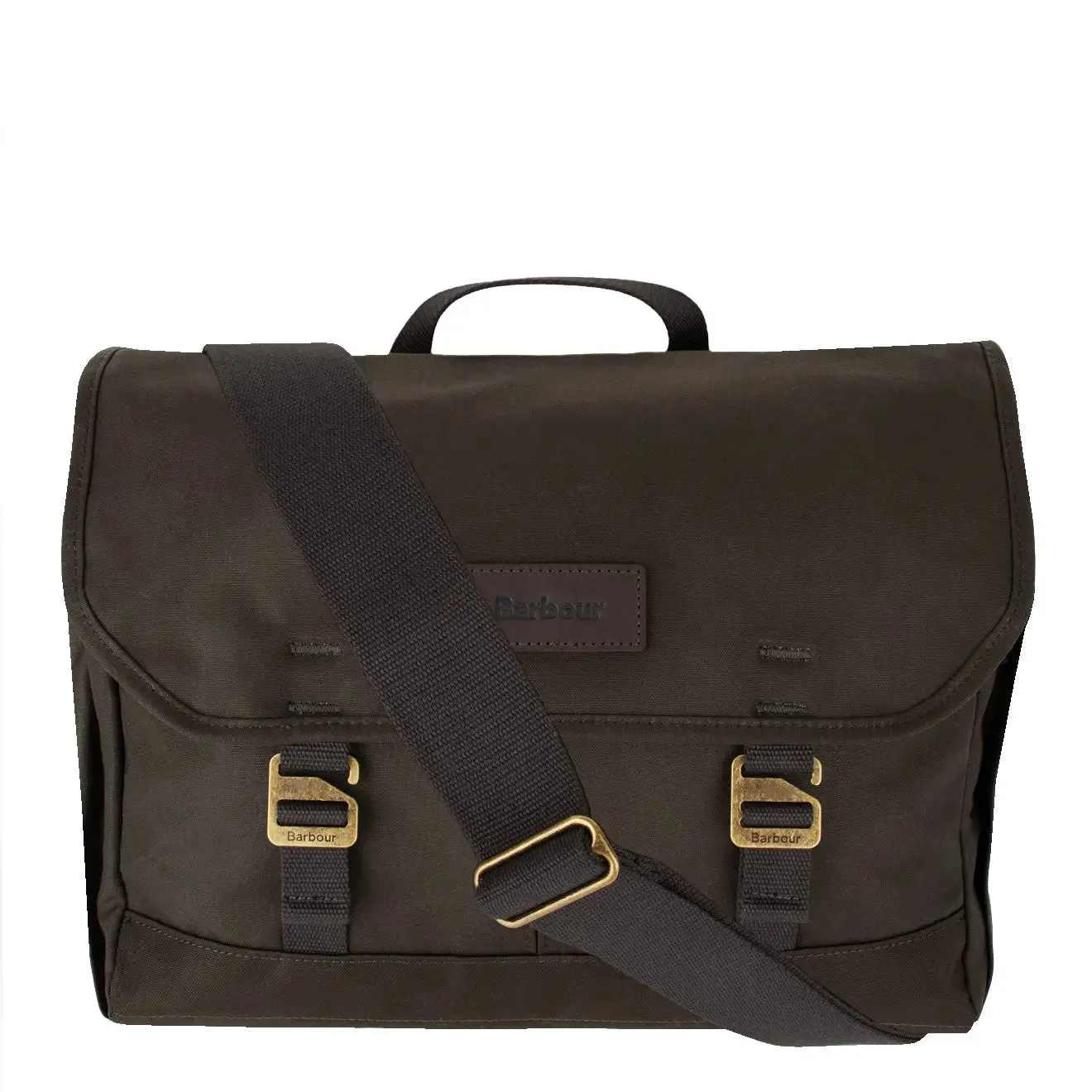 Barbour Essential Wax Messenger Bag Olive