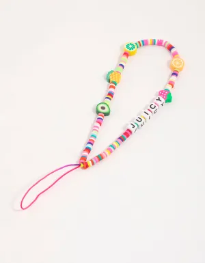 Beaded Juicy Phone Strap