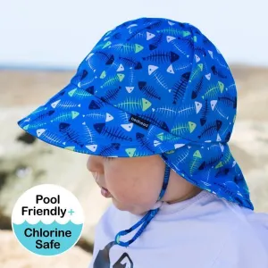 Bedhead Boys Legionnaire UPF50  Swim Hat 'Fish Bones' Print