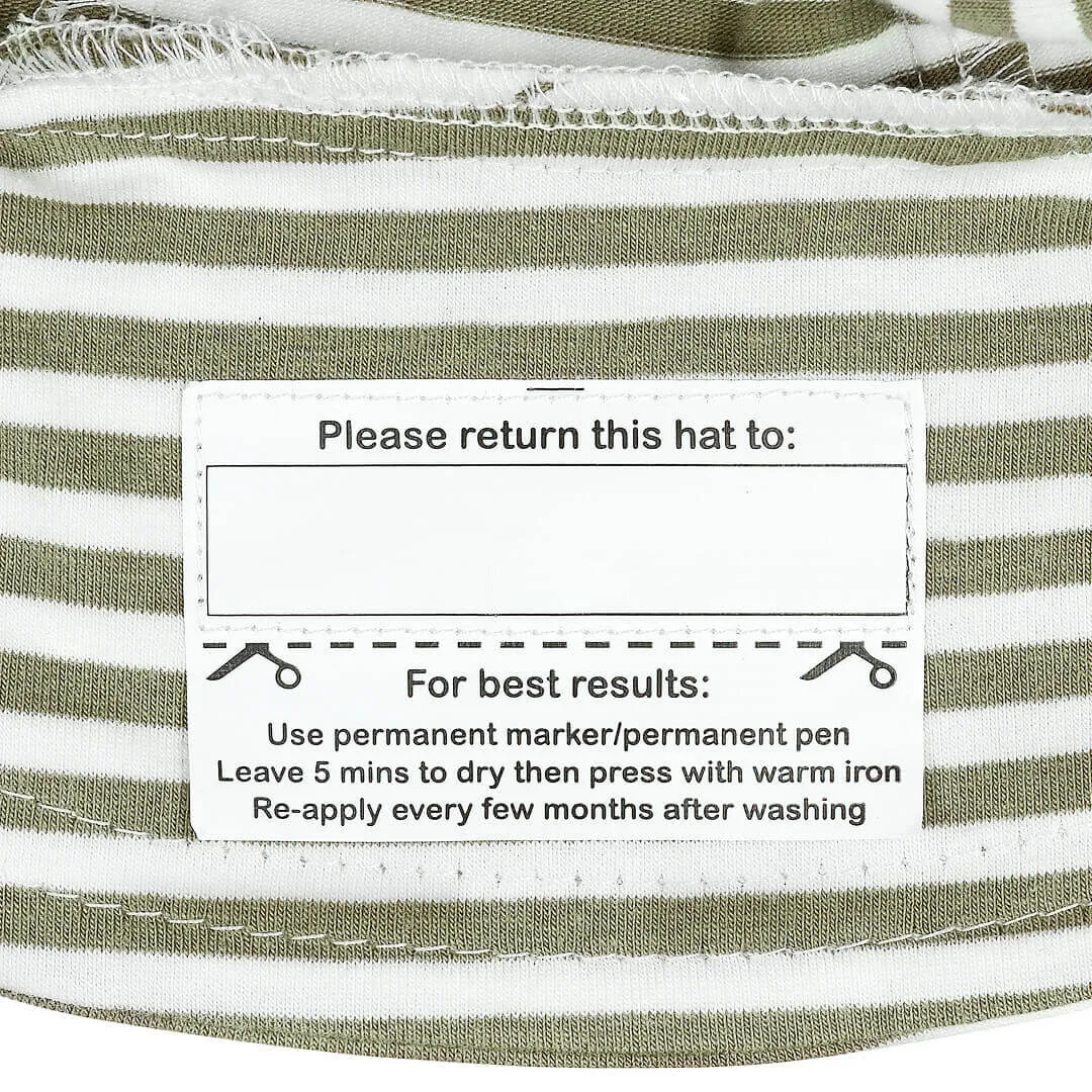 Bedhead Khaki Stripe Bucket Hat