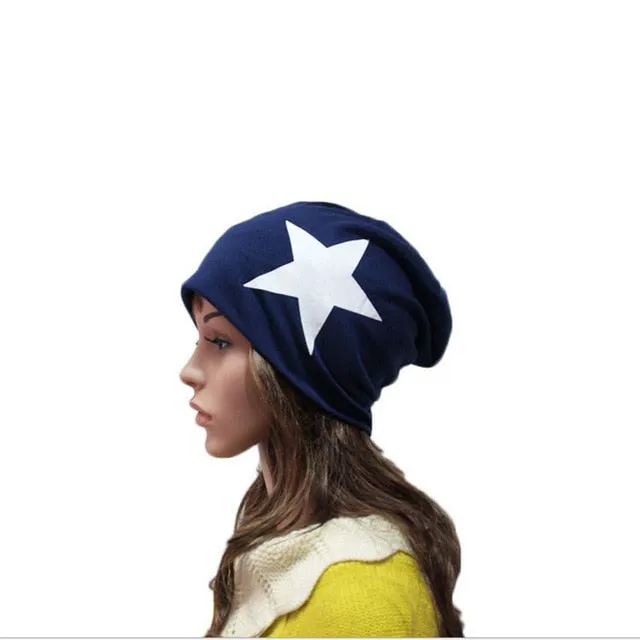 Big Star Design Casual Knitted Fashion Beanie