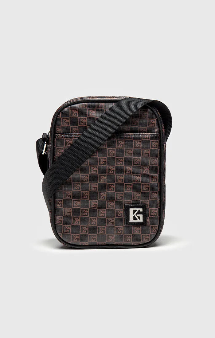 Brown iD Clone Vertical Shoulder Bag