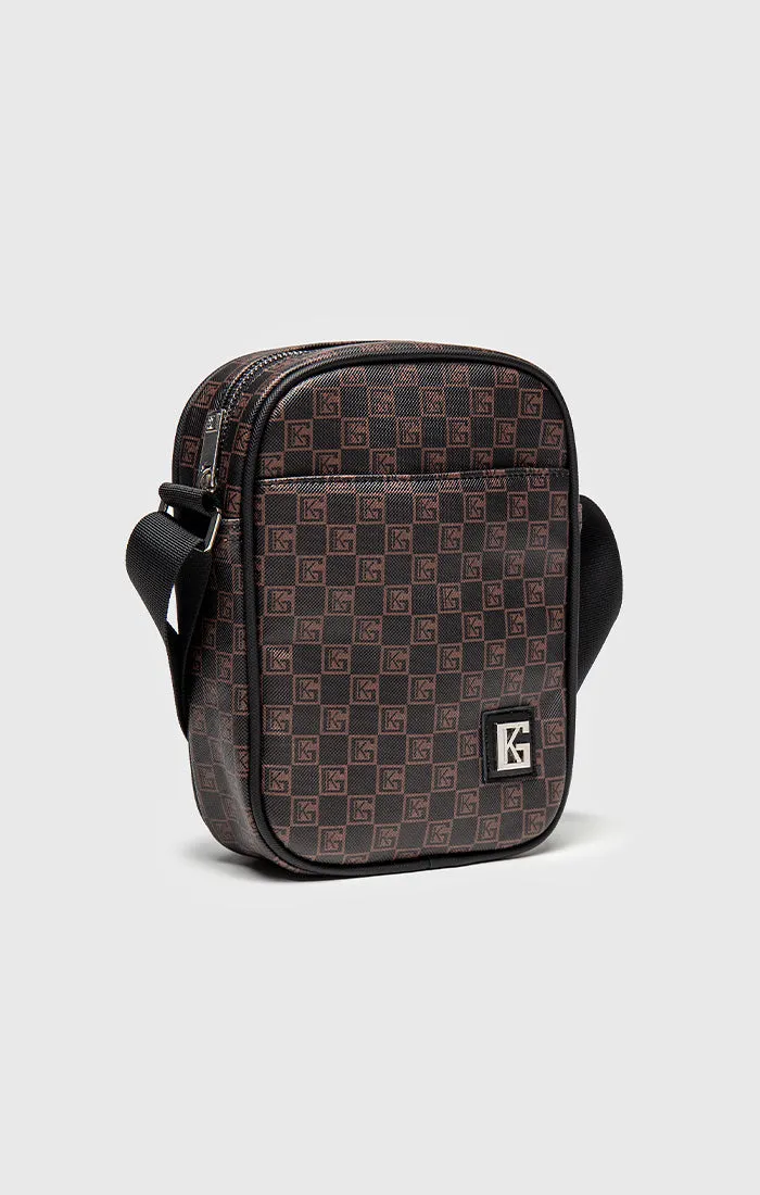 Brown iD Clone Vertical Shoulder Bag