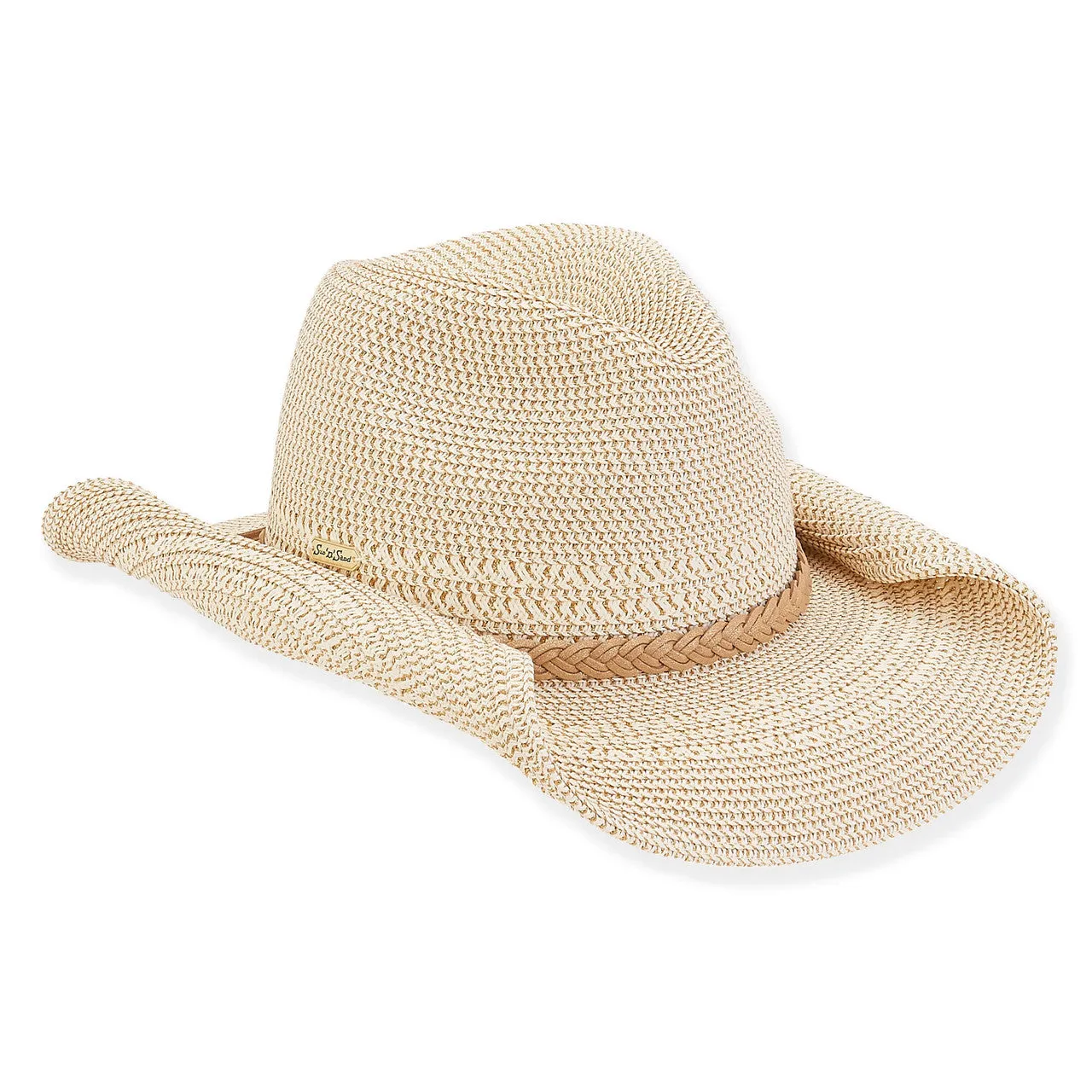 Cameron Paper Braid Hat in Ivory