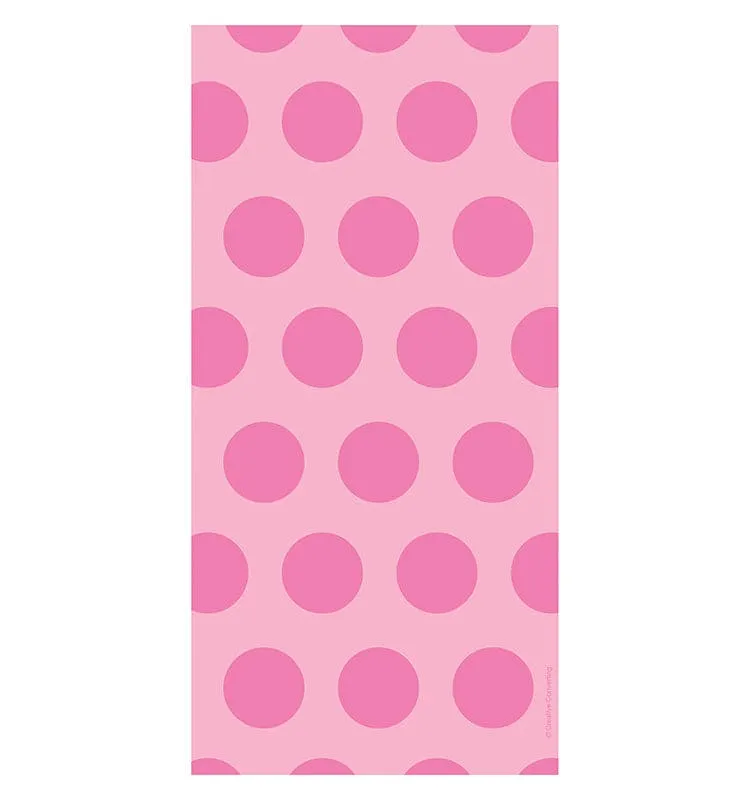 Candy Pink Dots Cello Bags 20 Ct