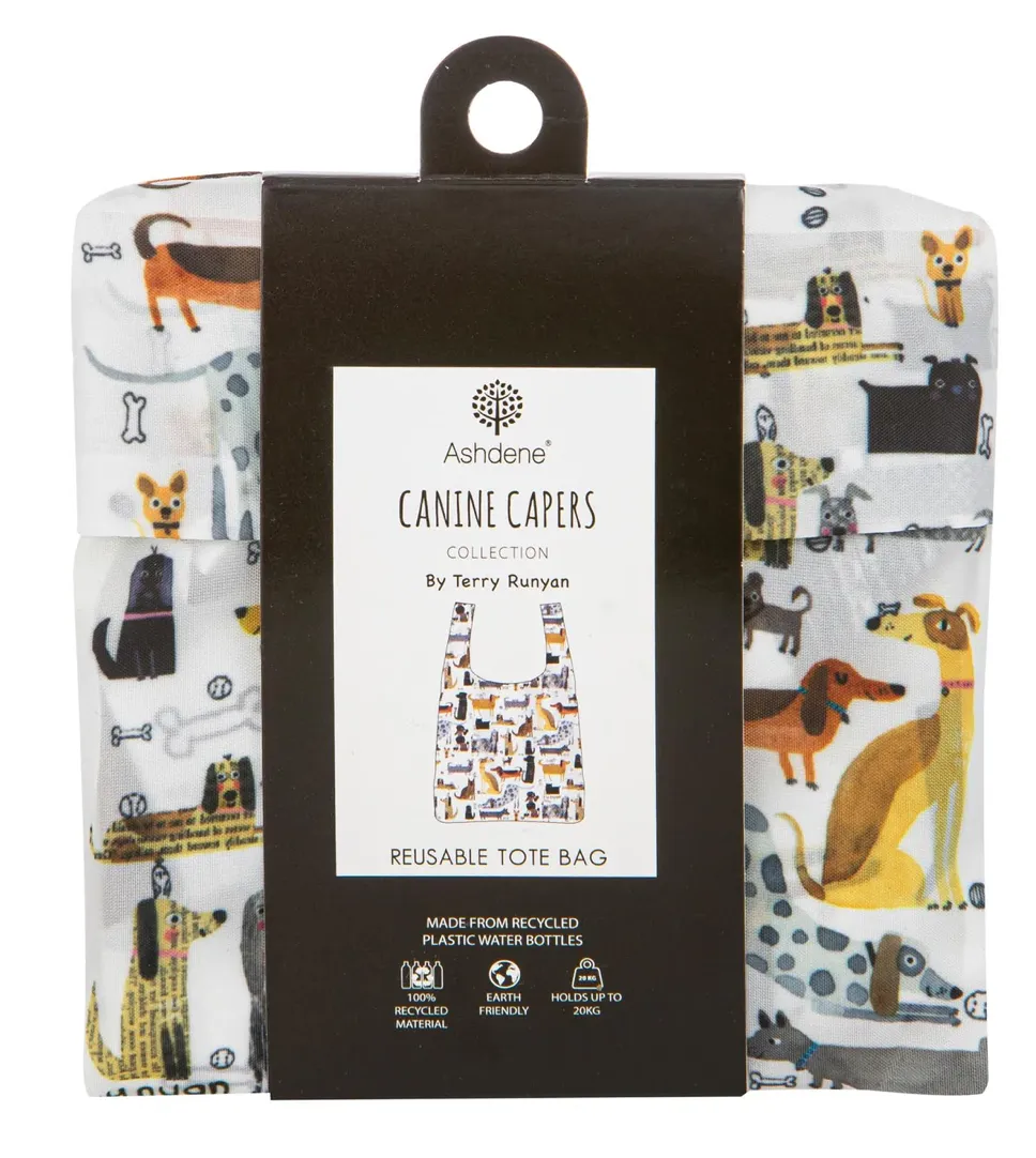 Canine Capers Puppers Shopping Bag