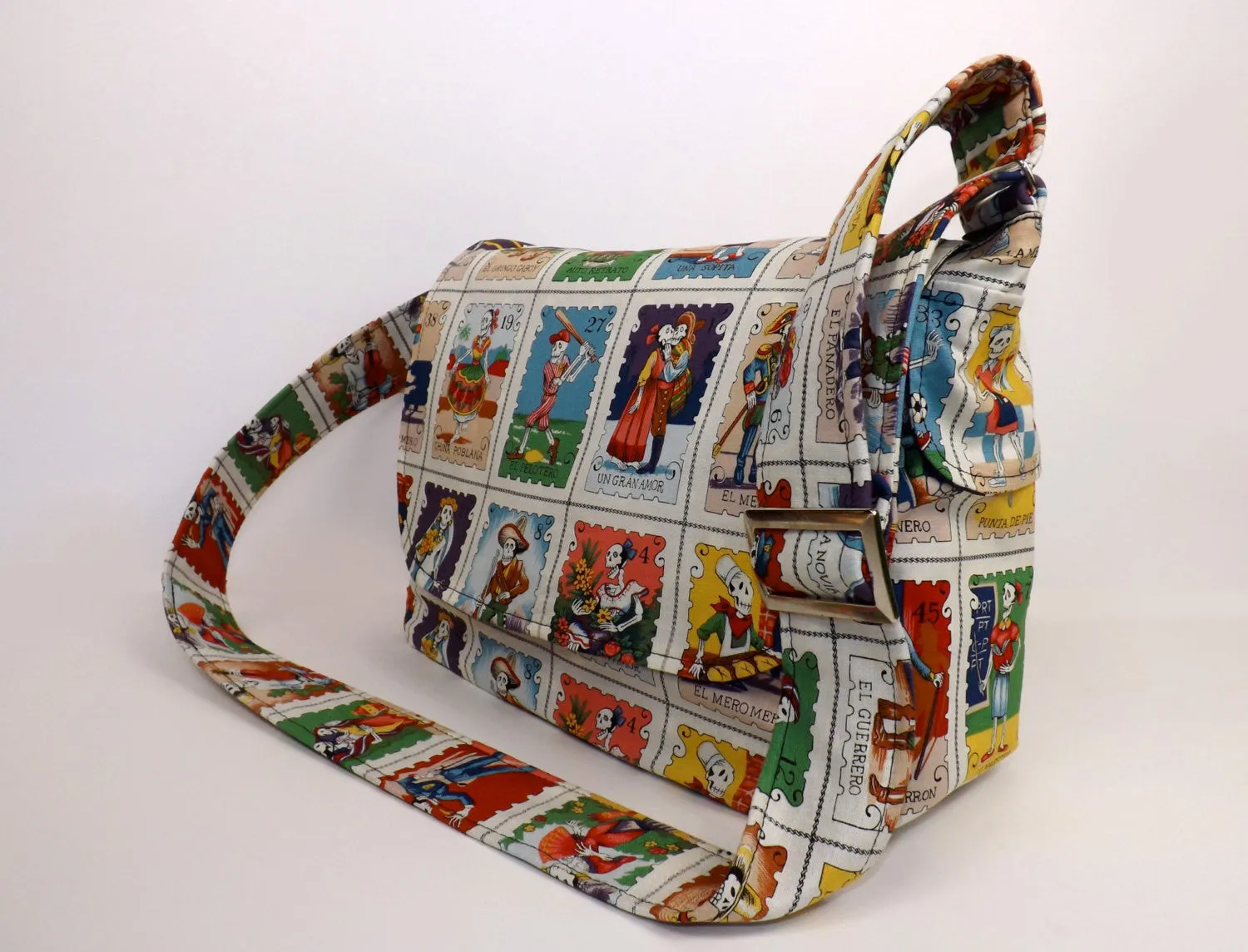 Cartas Marcadas Folklorico Messenger Bag #MB602