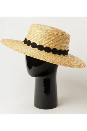 CASUAL FASHION LACE DECKED STRAW HAT