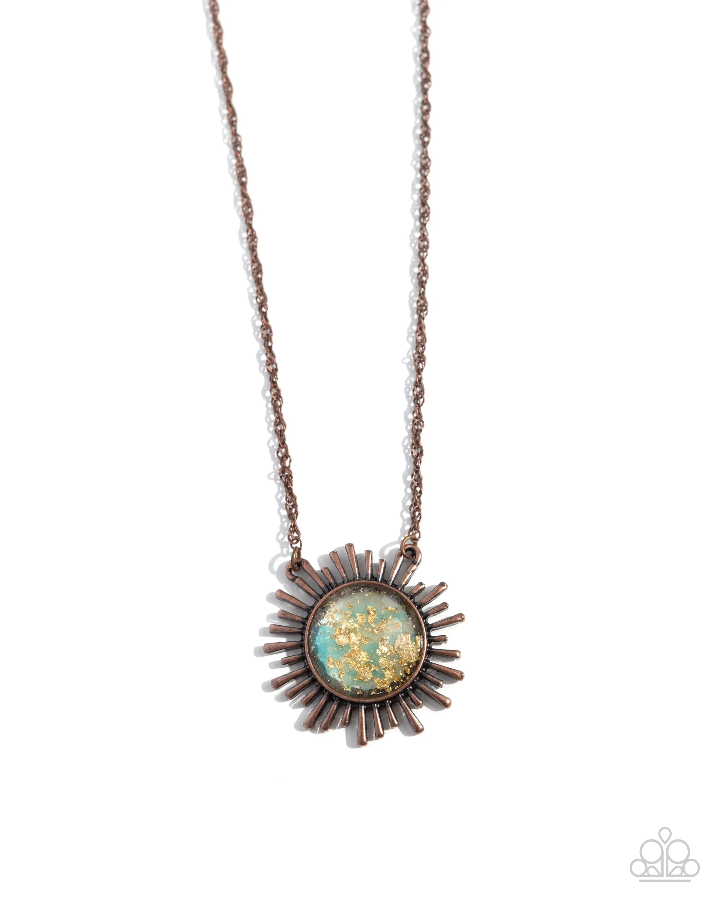 Complete Look - Copper sunburst Necklaces