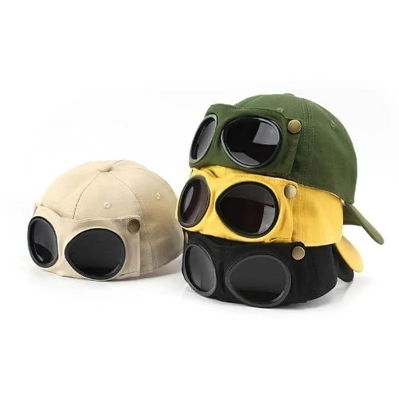 Cool Unisex Aviator Sunglasses Hat