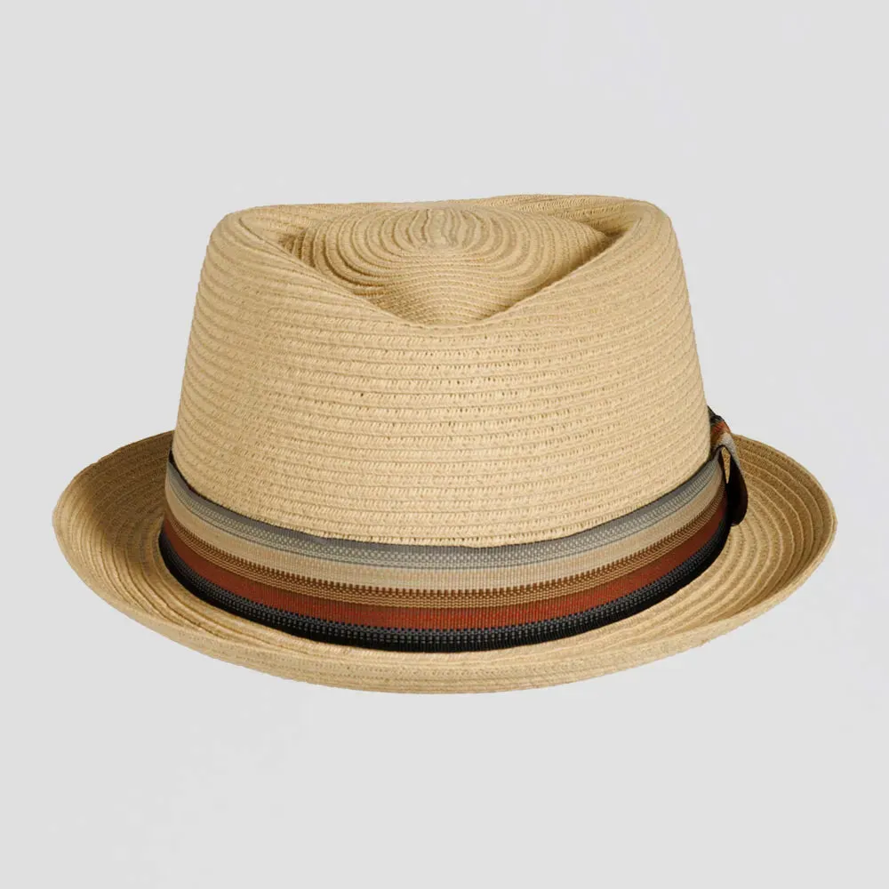 Cortez | Mens Paper Braid Straw Pork Pie Hat