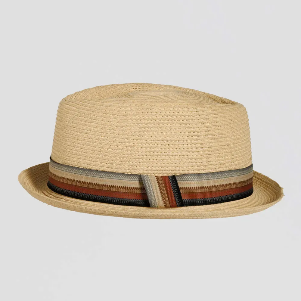 Cortez | Mens Paper Braid Straw Pork Pie Hat