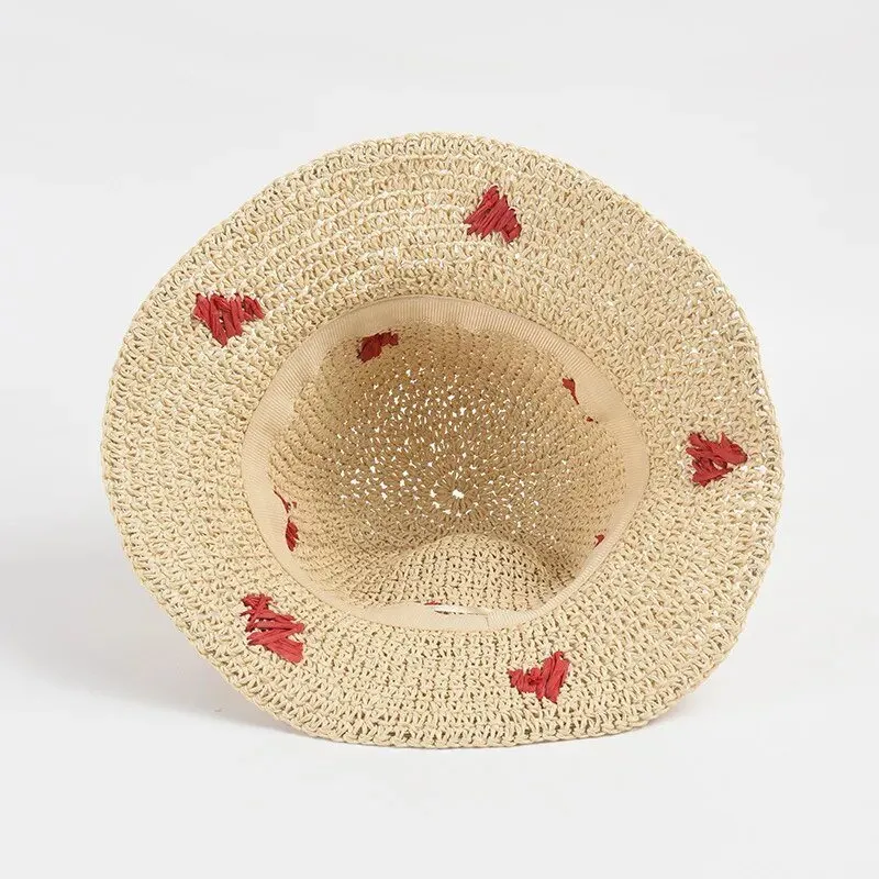 Crochet Bucket Hats with Hearts or Roses