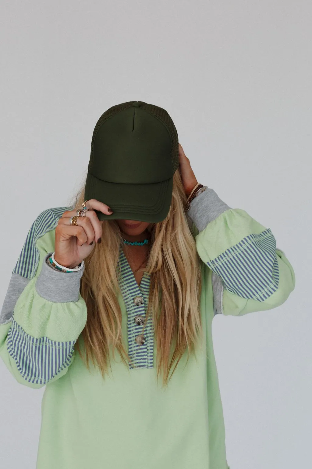 Desert Drift Trucker Hat - Olive