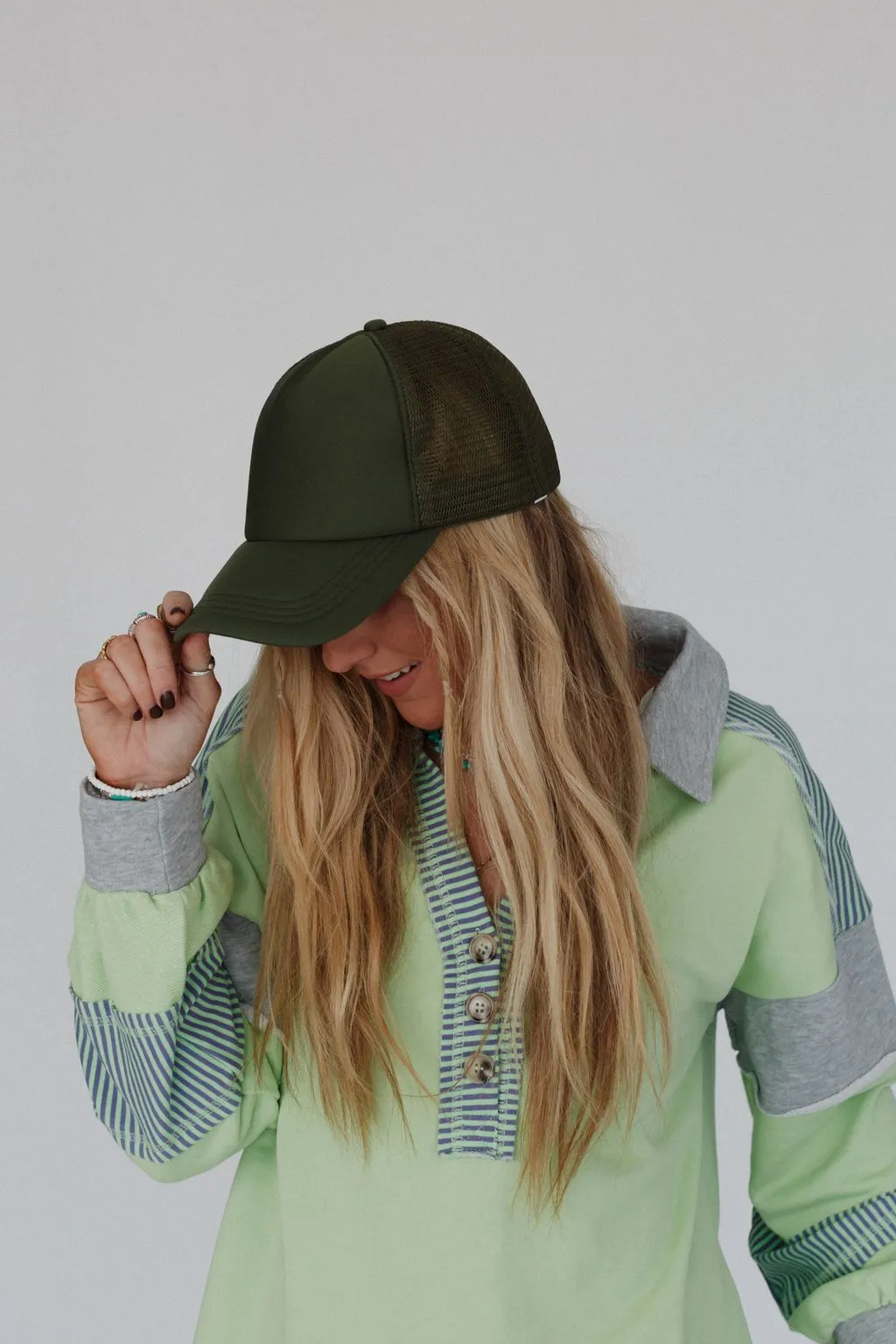 Desert Drift Trucker Hat - Olive