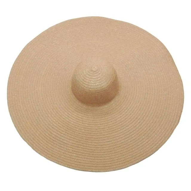 Foldable Women Oversized Hat Large Brim Summer Sun Beach Hats