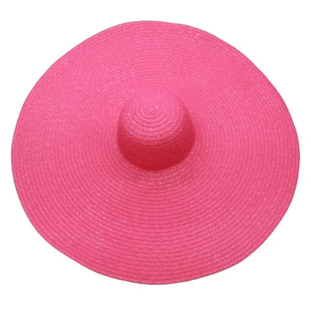 Foldable Women Oversized Hat Large Brim Summer Sun Beach Hats