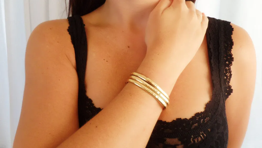 Gold Fill Cuff Set (3 Large)