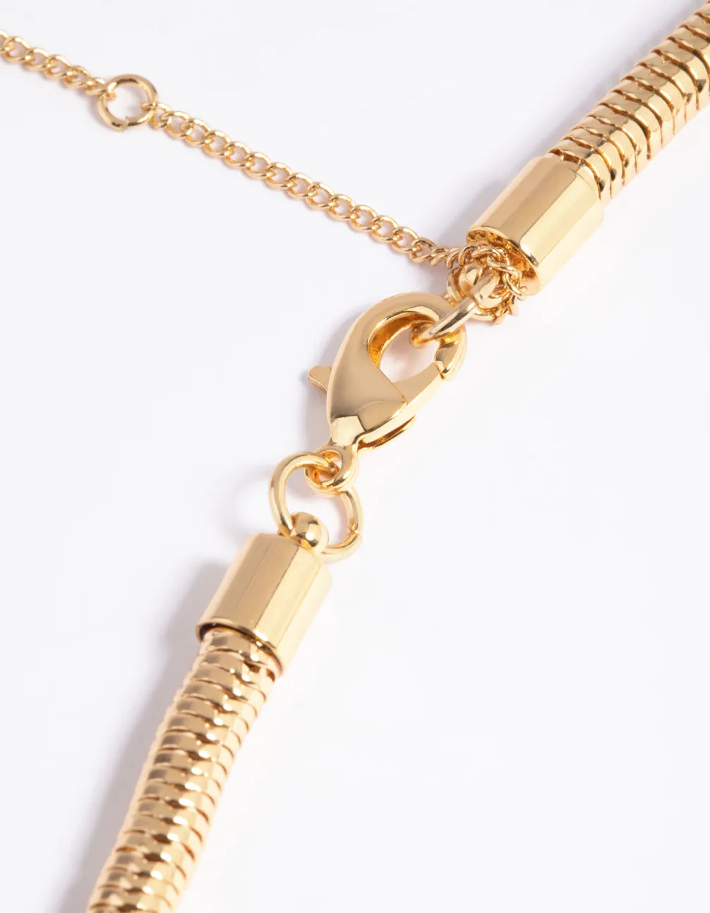 Gold Plated Snake Chain Necklace