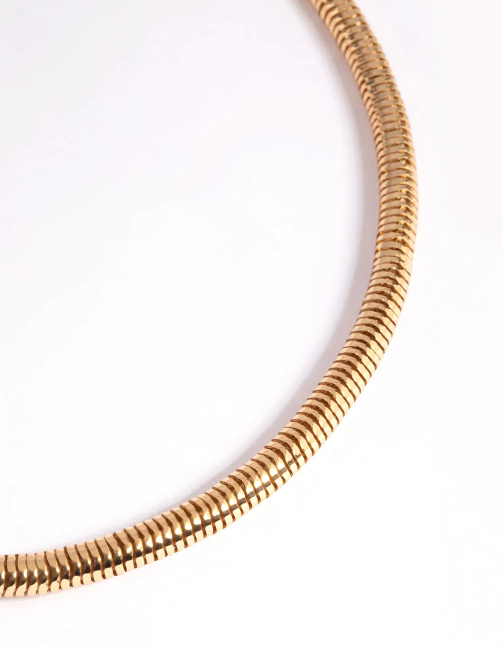 Gold Plated Snake Chain Necklace