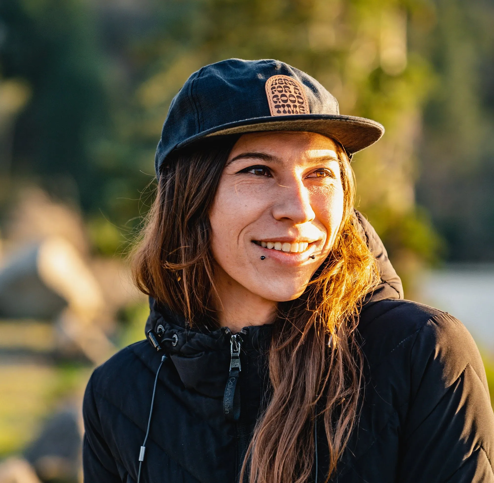 Good Times 100% Hemp Strapback | Black