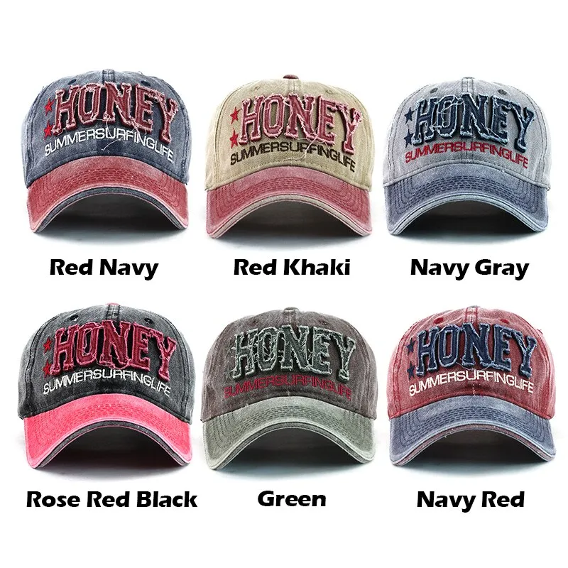 Honey Springlife Embroidered Patched Snapback Baseball Cap