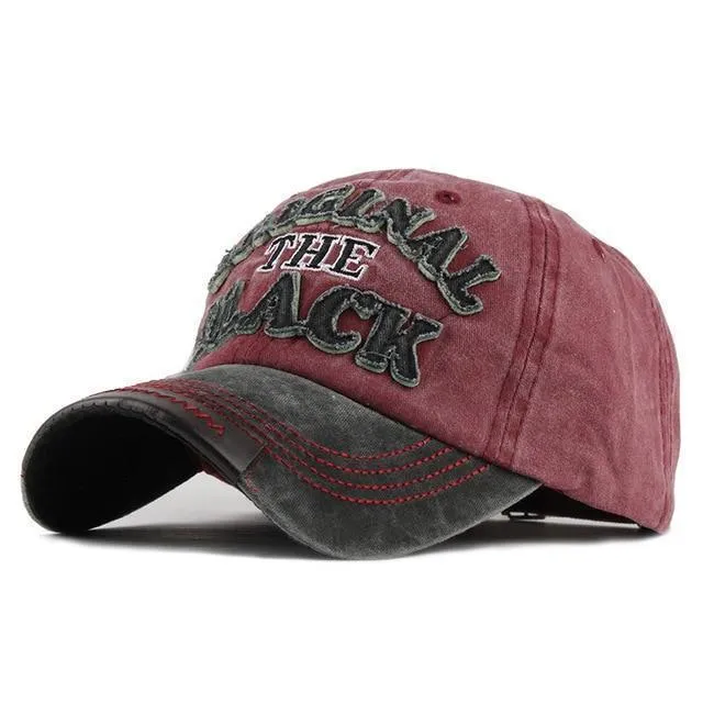 Hot Retro Washed Baseball Cap Fitted Cap Snapback Hat For Men