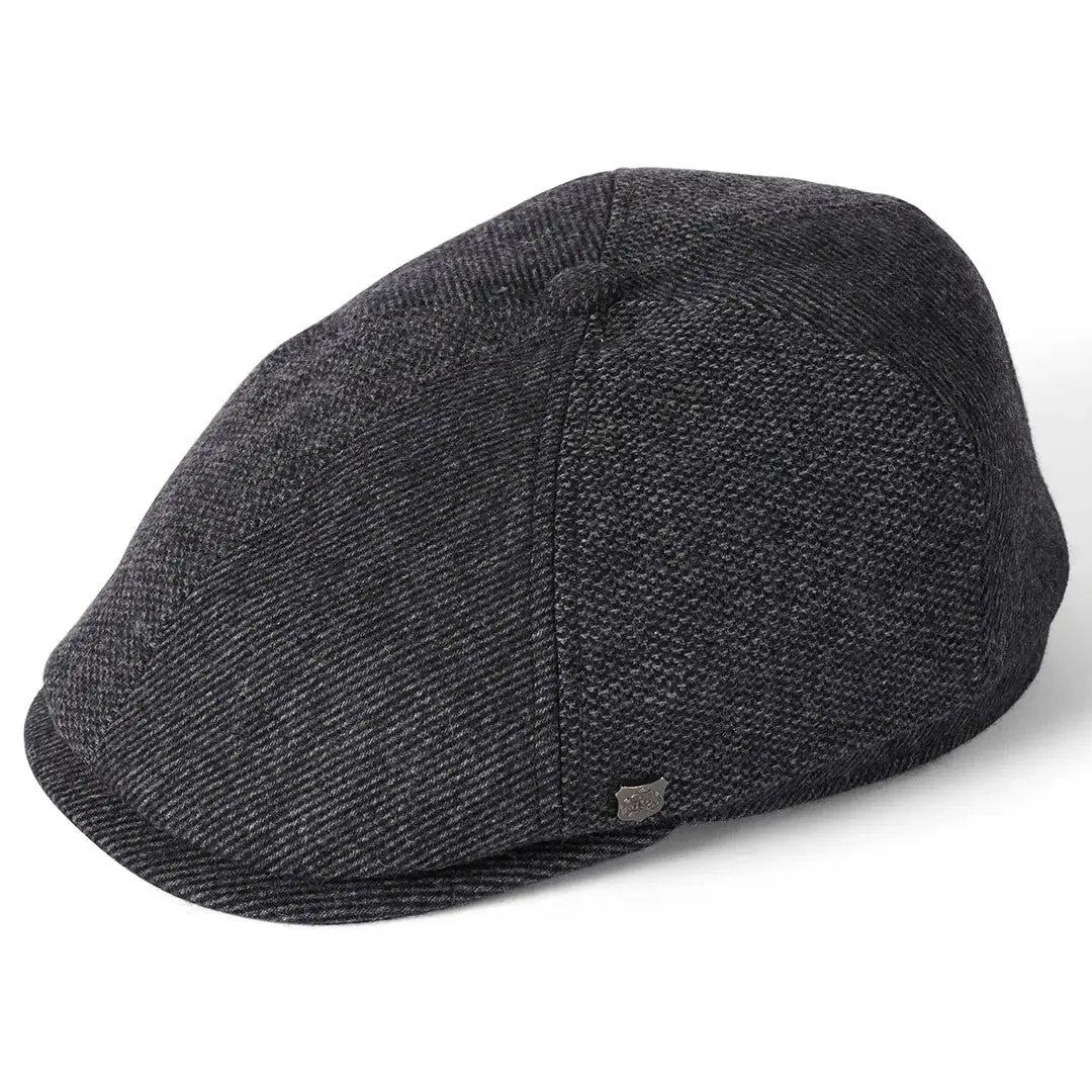 Hudson Mix Baker Boy Cap - Charcoal by Failsworth