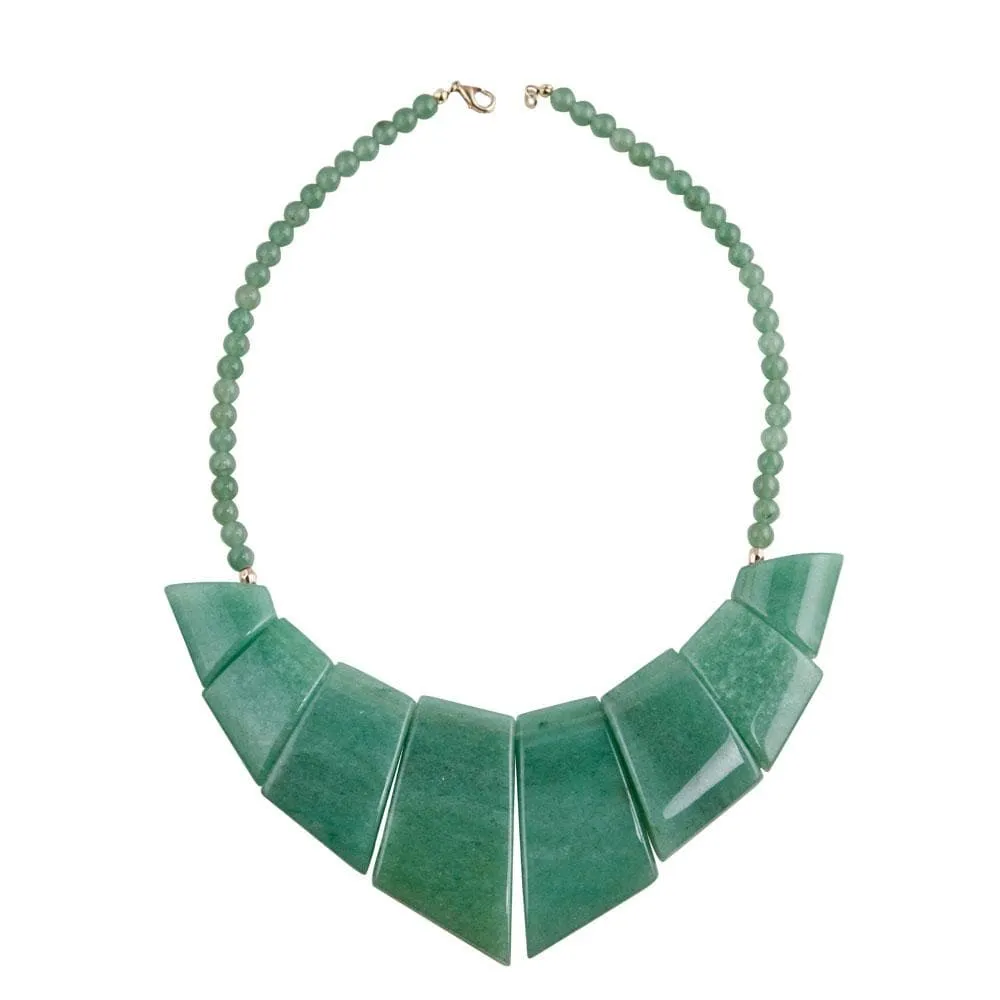 Inca Green Agate Necklace