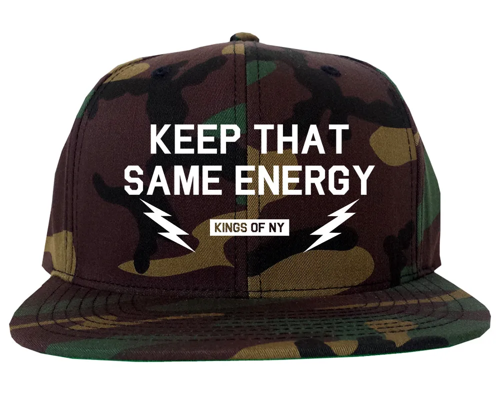 Keep That Same Energy Mens Snapback Hat