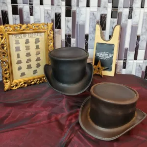 Leather Top Hat, the "El Dorado" by American Hat Makers  ELDBFXXXXXX