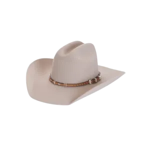 Leegin Leather Stockyards Brown with Silver Buckle Hatband