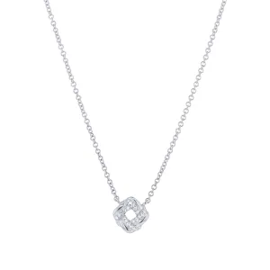 Luxe Diamond Knot Necklace