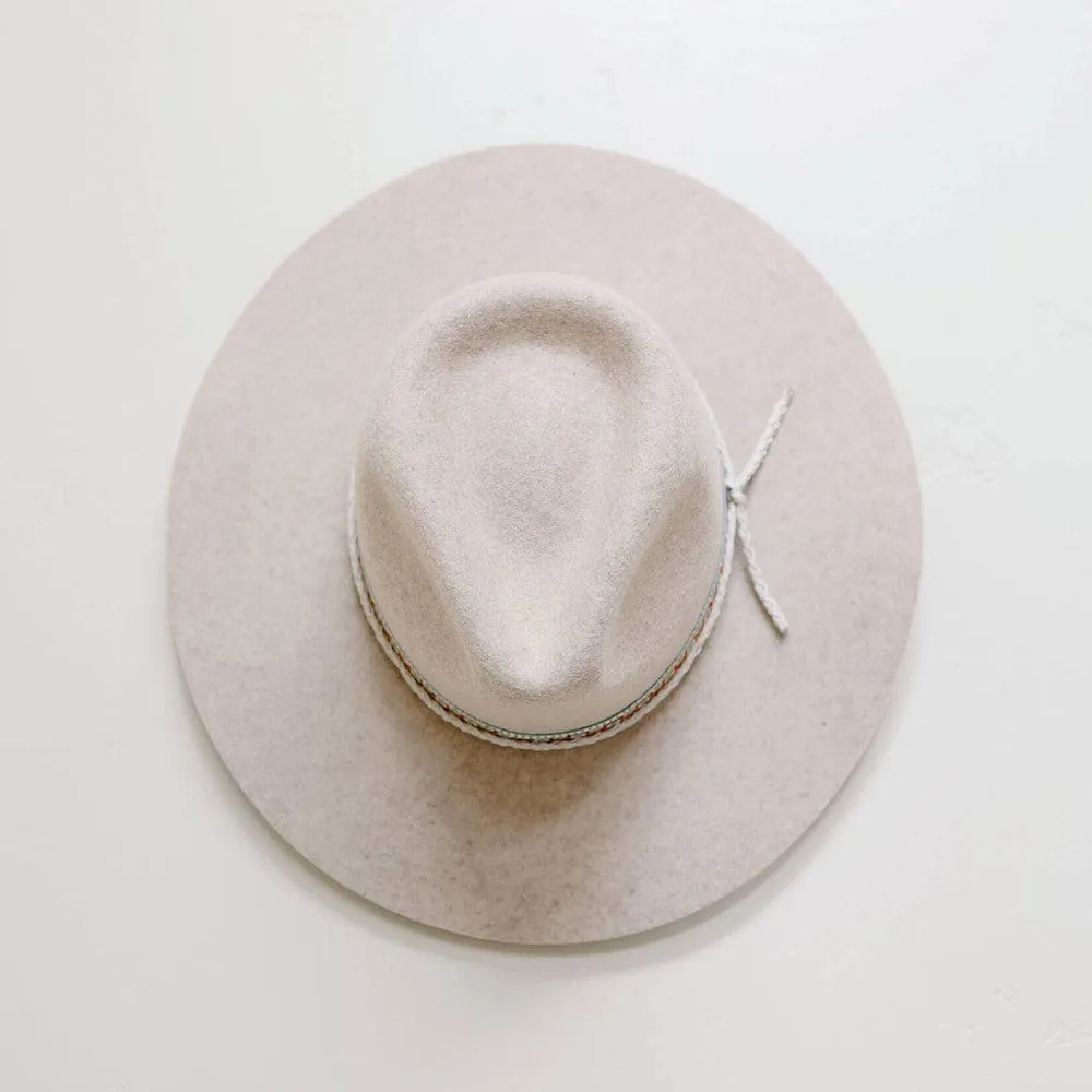 Maldives Moon | Mens Wide Brim Felt Fedora Hat