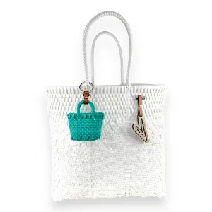 Maria Victoria | Tiny Tote Bag Charm | Mint