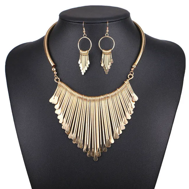 Match-Right Women Necklace Alloy Statement Necklaces Pendants Tassel Jewelry Ethnic Necklace Women Accessories NL564