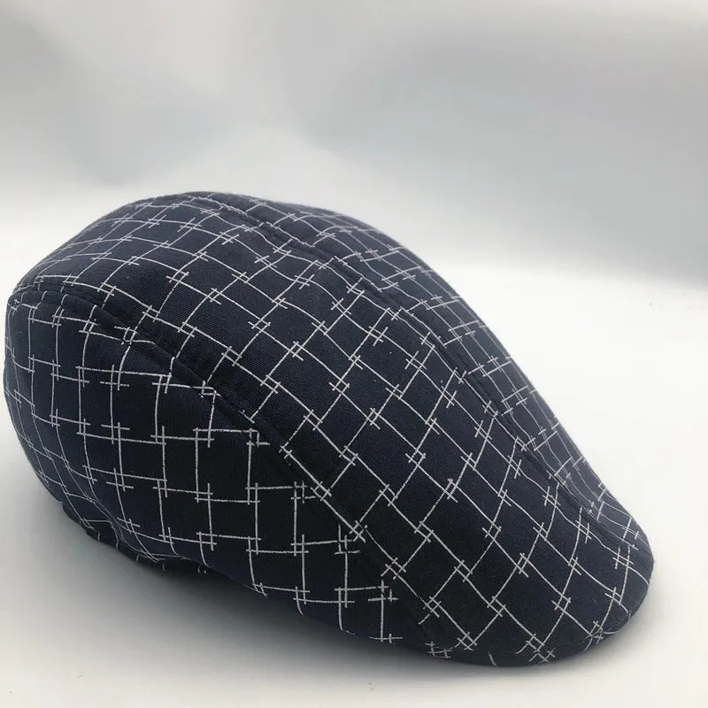 Mens Fashionable And Versatile Breathable Casual Beret Hat