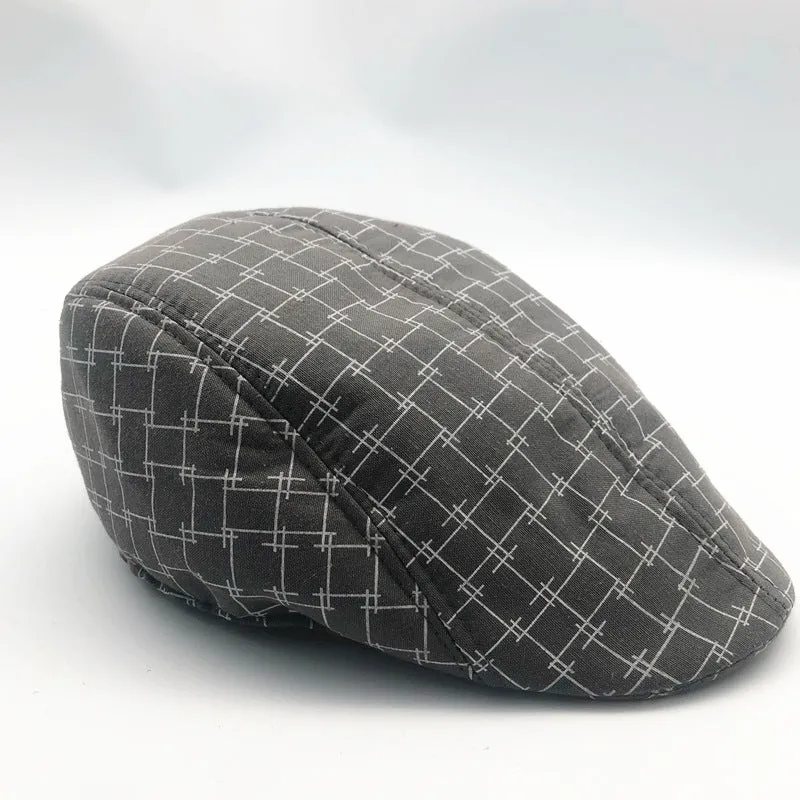 Mens Fashionable And Versatile Breathable Casual Beret Hat