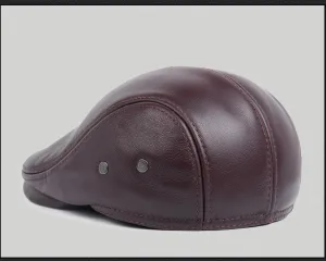 Middle-aged And Elderly Casual Leather Hats