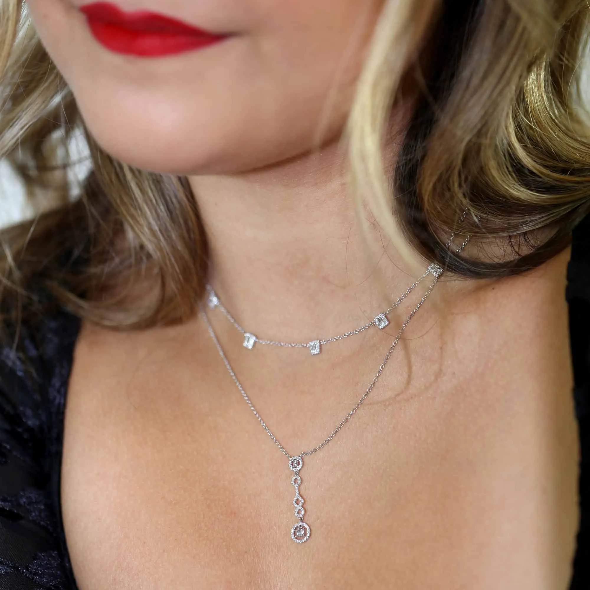 Middleton Diamond Drop Necklace