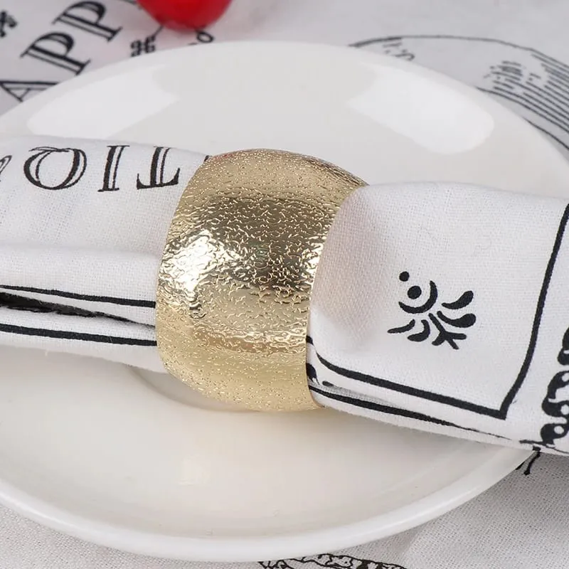 Napkin Holder Rings-Golden Rings