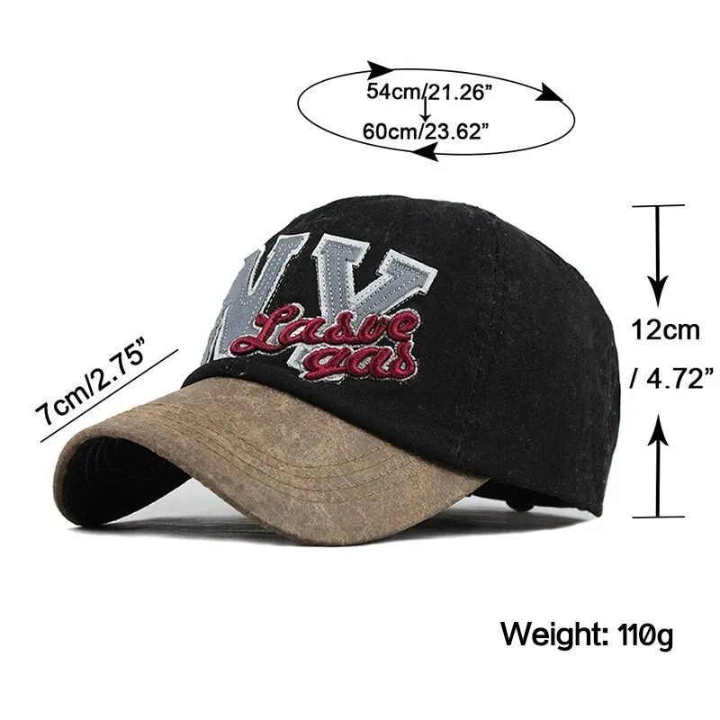 New York Las Vegas Embroidered Snapback Baseball Cap